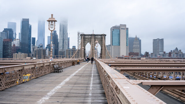 Manhattan View from Brooklyn Bridge