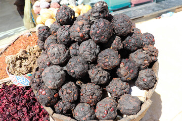 date tea tamarind in wicker baskets