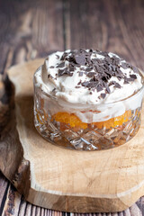 orange flavour tiramisu dessert 