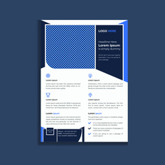 Clean and Modern Business leaflet Flyer Template Design