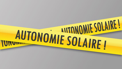 Logo autonomie solaire.
