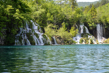 Waterfalls in Plitvice Lakes National Park, Croatia