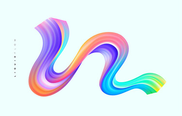 Colorful liquid wave background, Dynamic 3d color flow vector element for website, brochure, poster. Colorful wavy vector illustration, Modern background design.