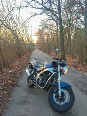 Obraz premium motorcycle on the road