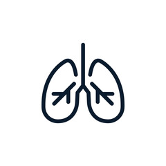 Human Lungs Icon vector