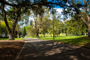 City park in Melbourne. High quality photo