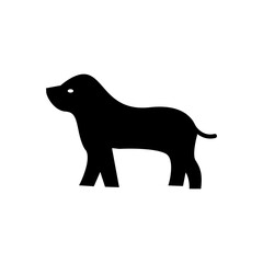 animal dog icon line style vector