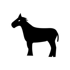 horse icon solid style vector