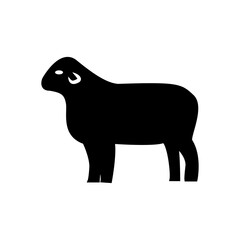 animal sheep icon solid style vector