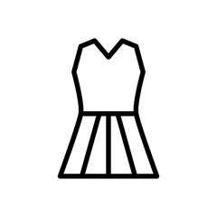dress icon line style vector