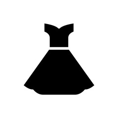 dress icon solid style vector