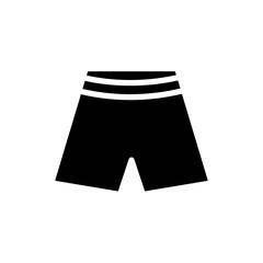 shorts icon solid style vector