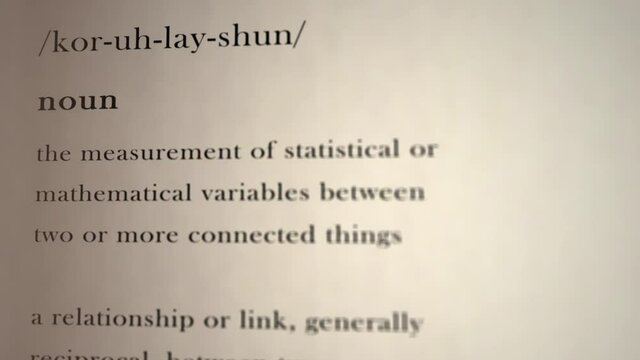 Correlation Definition