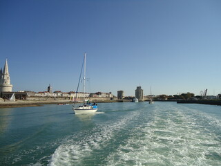 only  one way to travel to island d'Aix from old Port, Biscay Bay,Charente-Maritime ,La Rochelle,...