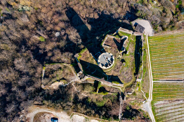 Ruine Burg Fürstenberg Luftbilder | Hochauflösende Drohnenaufnahmen von der Ruine Burg Fürstenberg in Rheinland-Pfalz