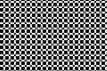 Patrón de cuadrados negros en dos tamaños sobre fondo blanco