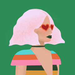 Women Portrait Illustrations Digital Paintings