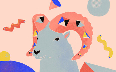 Zodiac Signs and Horoscope Editorial Illustrations