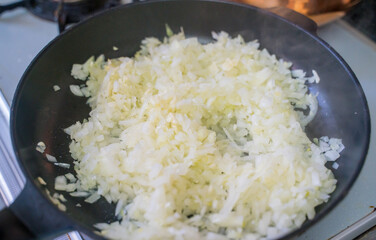 調理前の玉ねぎみじん切り
