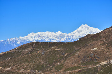 Majestic view of mount Kanchenjunga