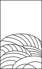 花札　葉月　芒　8月　芒のカス　イラスト　アイコン