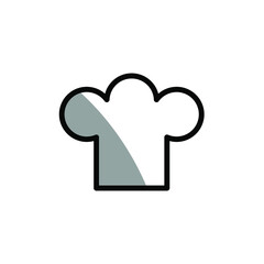 Illustration Vector graphic of chef hat icon