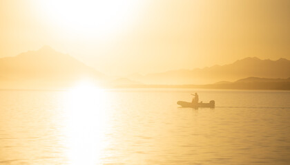 sunset sailing