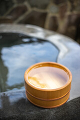 日本の温泉　和風イメージ