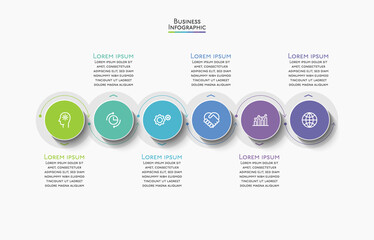Business data visualization. timeline infographic icons designed for abstract background template milestone element modern diagram process technology digital marketing data presentation chart Vector