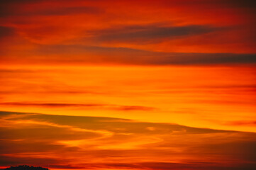 The amazing colours of an Australian Outback Sunset