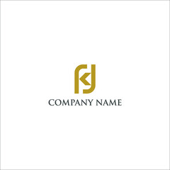 Awesome abstract logo of letter KJ or JK logo, this logo is great for various purposes.