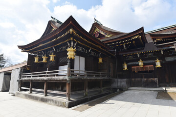 北野天満宮　楽の間と本殿　京都市