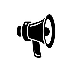 megaphone icon design, glyph style, vector eps10