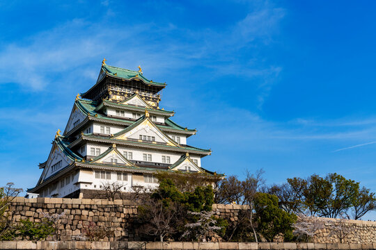 [大阪府]春の大阪城天守閣