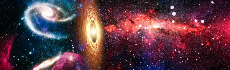High quality space background. explosion supernova. Bright Star Nebula. Distant galaxy. Abstract...