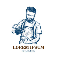 Baristama logo, perfect for coffee shop logo