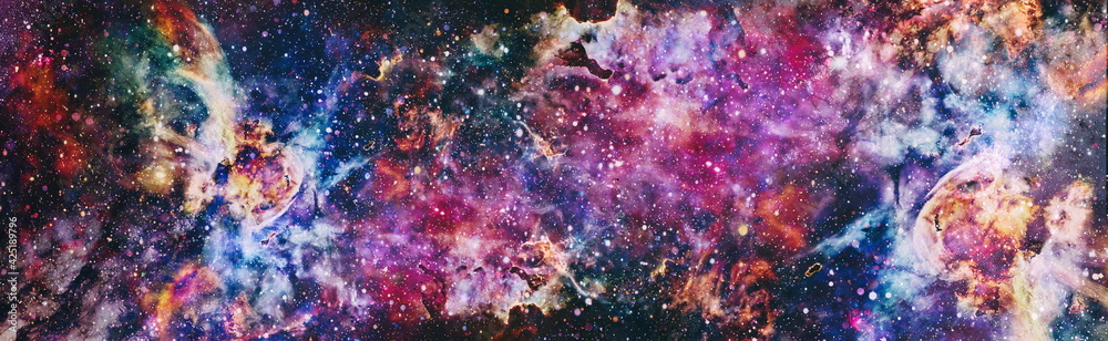 Canvas Prints mystical beautiful space. unforgettable diverse space background elements of this image furnished by