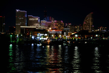 Obraz premium 【神奈川】みなとみらい地区の夜景