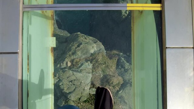 Scenery of oryukdo skywalk, Busan, South Korea, Asia