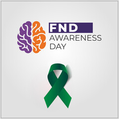 FND Awareness Day. white color abstract background
