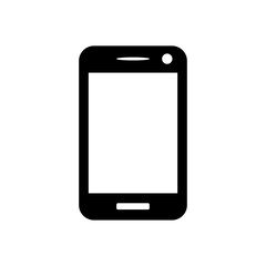 Smart phone icon design, glyph style, vector eps10