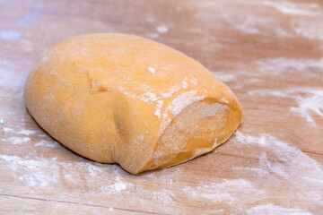 dough and rocking, Preparation of the dough.Home-made flour products