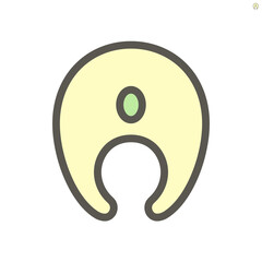 Fish filet vector icon design for food graphic design element work.,  48X48 pixel perfect and editable stroke.