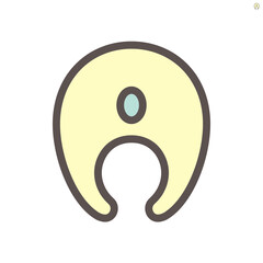 Obraz premium Fish filet vector icon design for food graphic design element work.