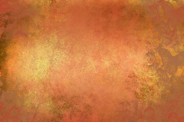 Golden abstract  decorative paper texture  background  for  artwork  - Illustration
