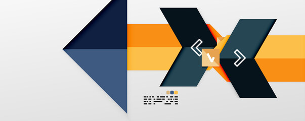 Shiny color triangles and geometric shapes vector abstract background