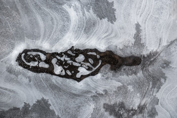 lines in the ice