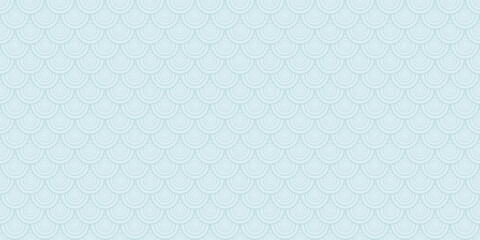 Geometric abstract vector blue fish scale pattern background