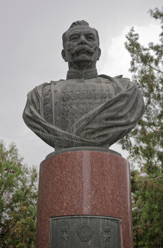 Monument To Semyon Budyonny On Pushkinskaya Street In The Autumn Day