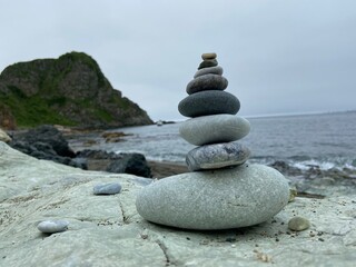 stones on the beach